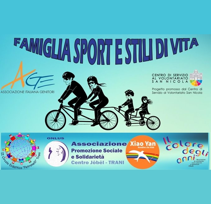 banner Famiglia Sport e Stili di Vita AGE TRANI - Progetto CSVSN