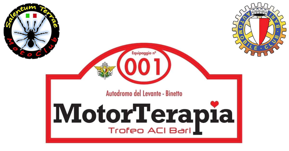 Giornata della MotorTerapia, trofeo ACI Bari. - Motoclub Salentum Terrae 2019