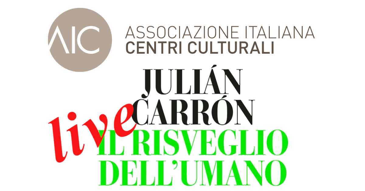 Banner presentazione libro J.Carron AIC Centro Culturale Bari maggio 2020b