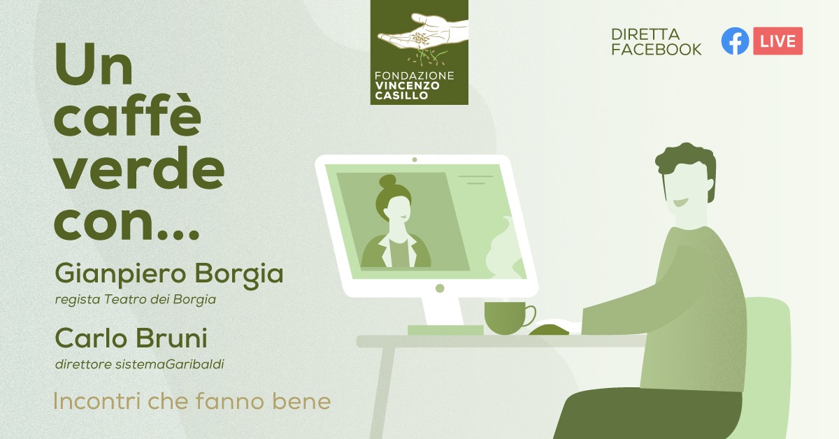 Banner un caffè verde con Fondazione Casillo