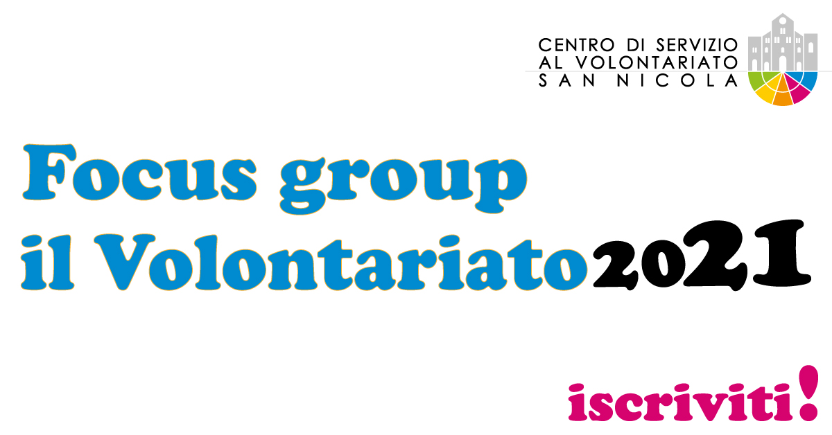 Focus-group-Volontariato-2021-CSVSN-2020
