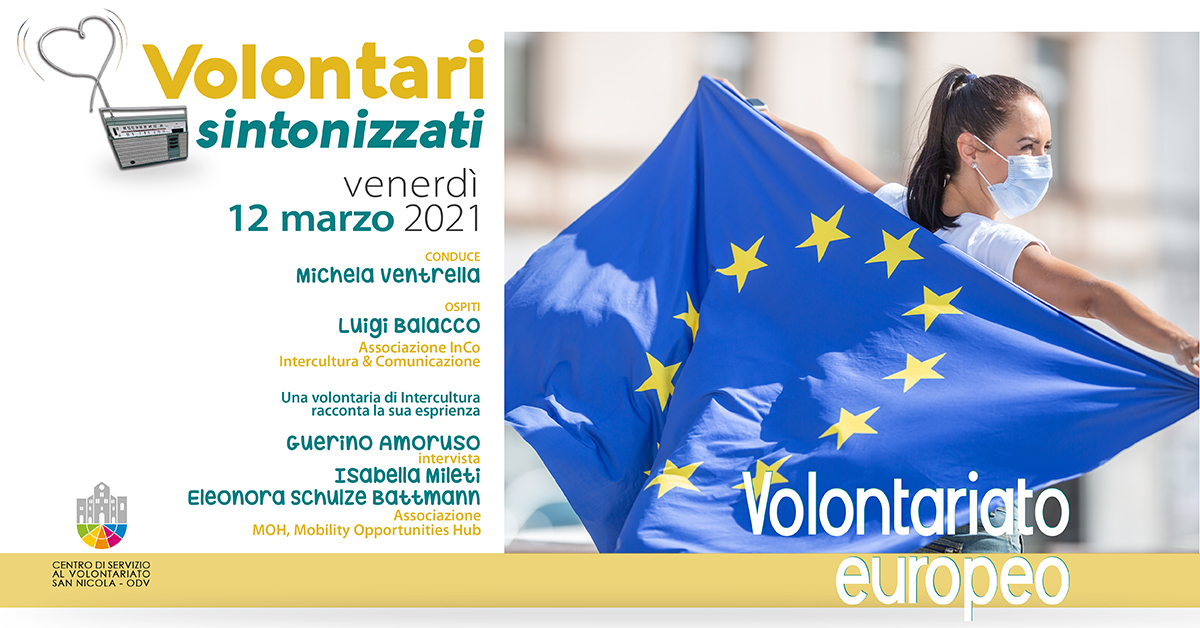 Banner Volontari sintonizzati CSV San Nicola Volontariato europeo