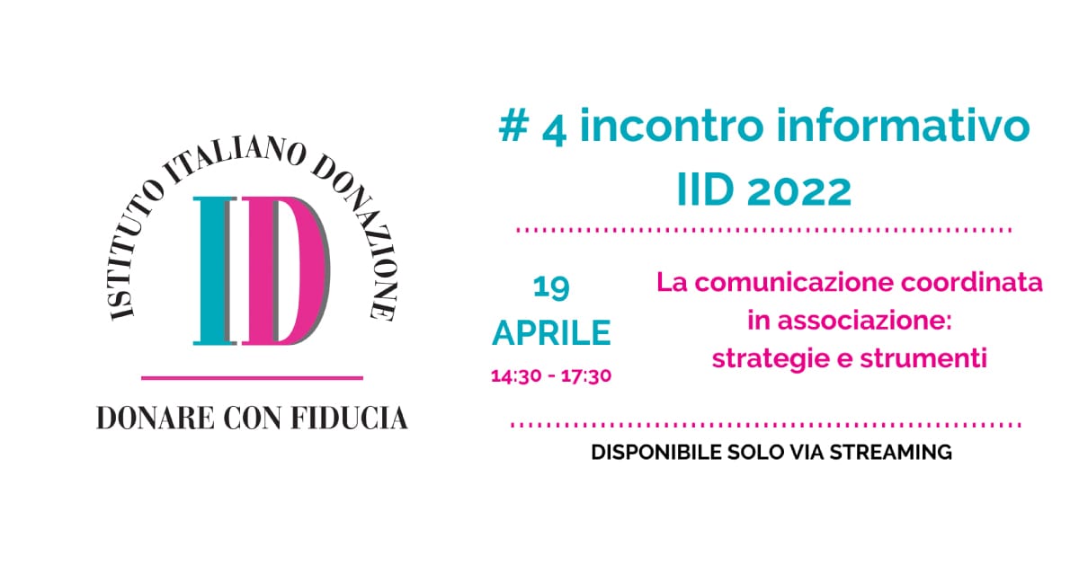 Banner Istituto Italiano Donazione comunicazione coordinata in associazione