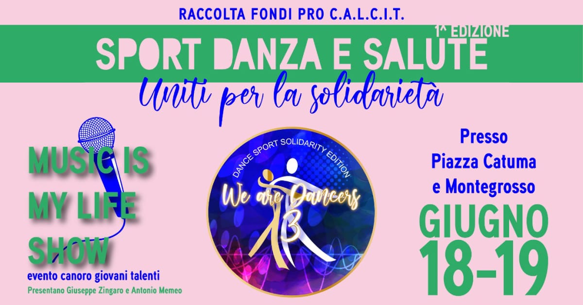 Banner Sport Danza e Salute Uniti per la Solidarietà