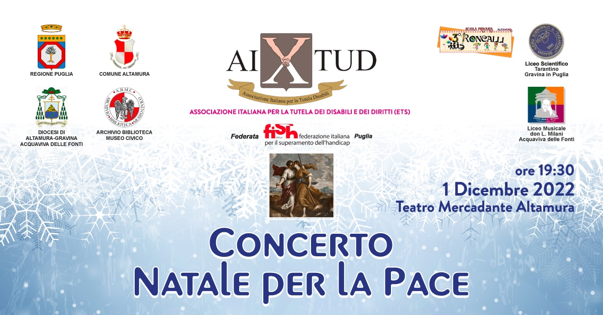 Banner Concerto Natale per la Pace 2022 AIXTUD