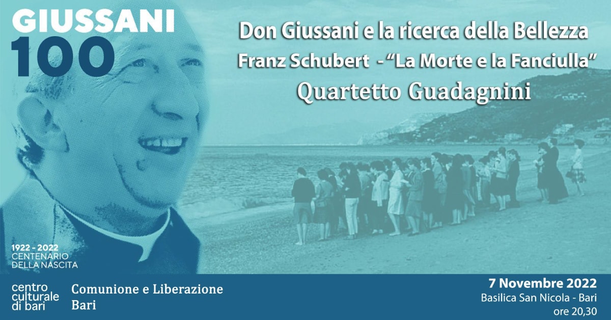 Banner concerto centenario Don Giussani e la ricerca della Bellezza