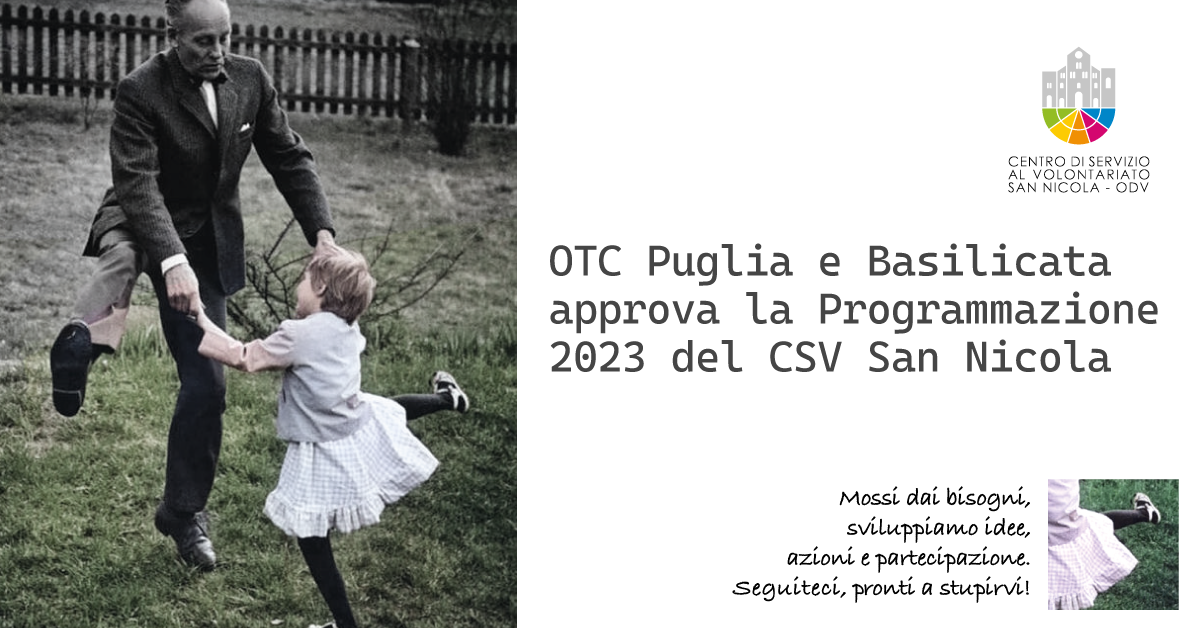 Banner OTC Puglia e Basilicata Programmazione 2023 CSV San Nicola