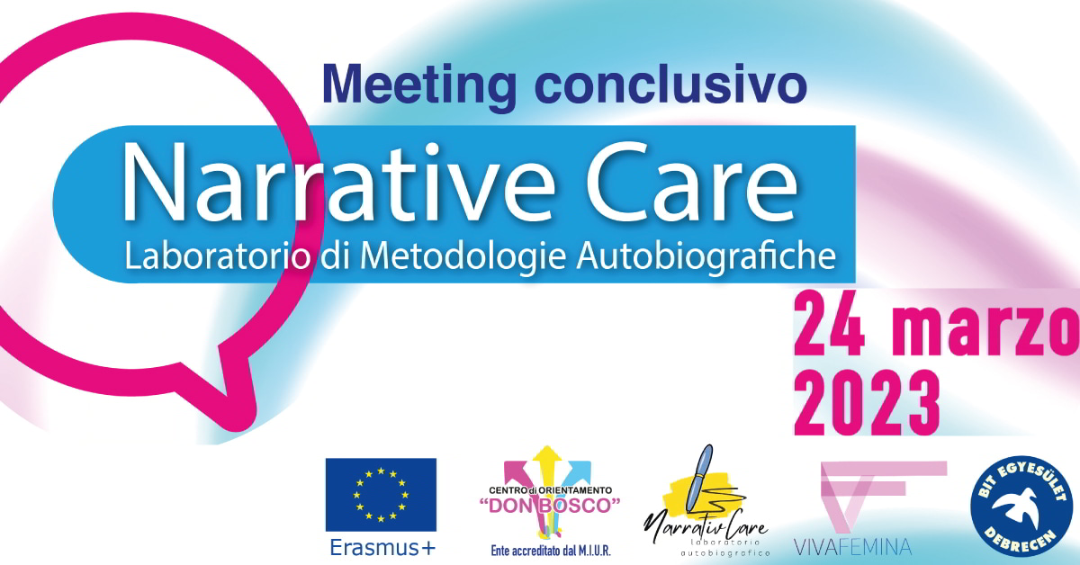 Banner Narrative Care meeting Centro di Orientamento Don Bosco Andria