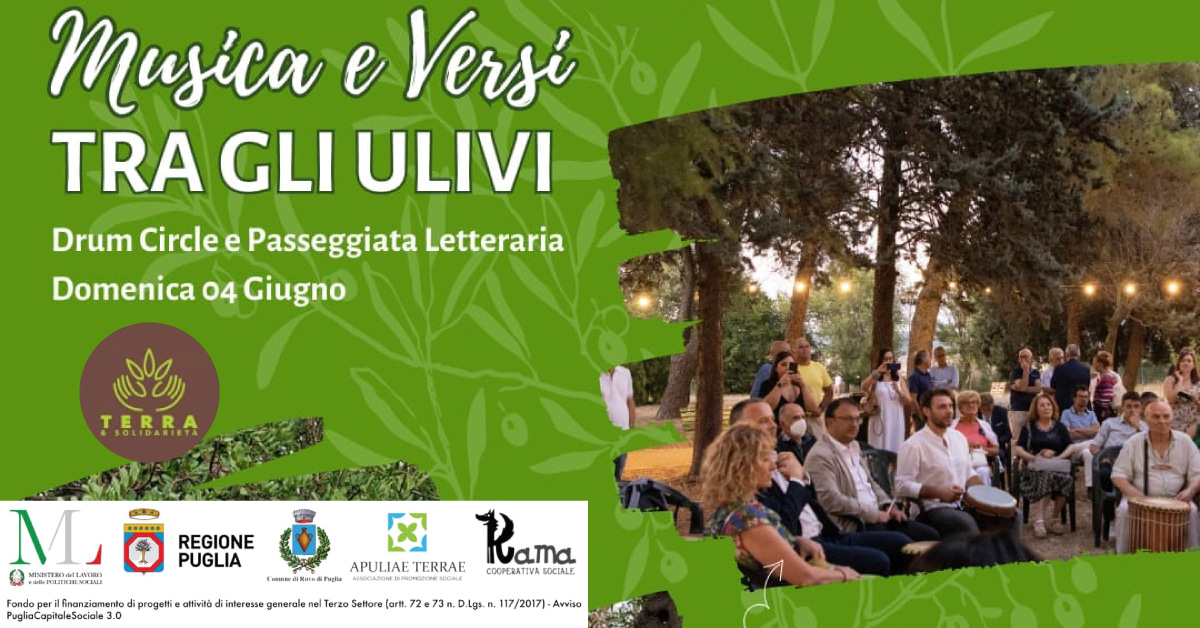 Banner Musica e Versi tra gli Ulivi Apulia Terrae APS