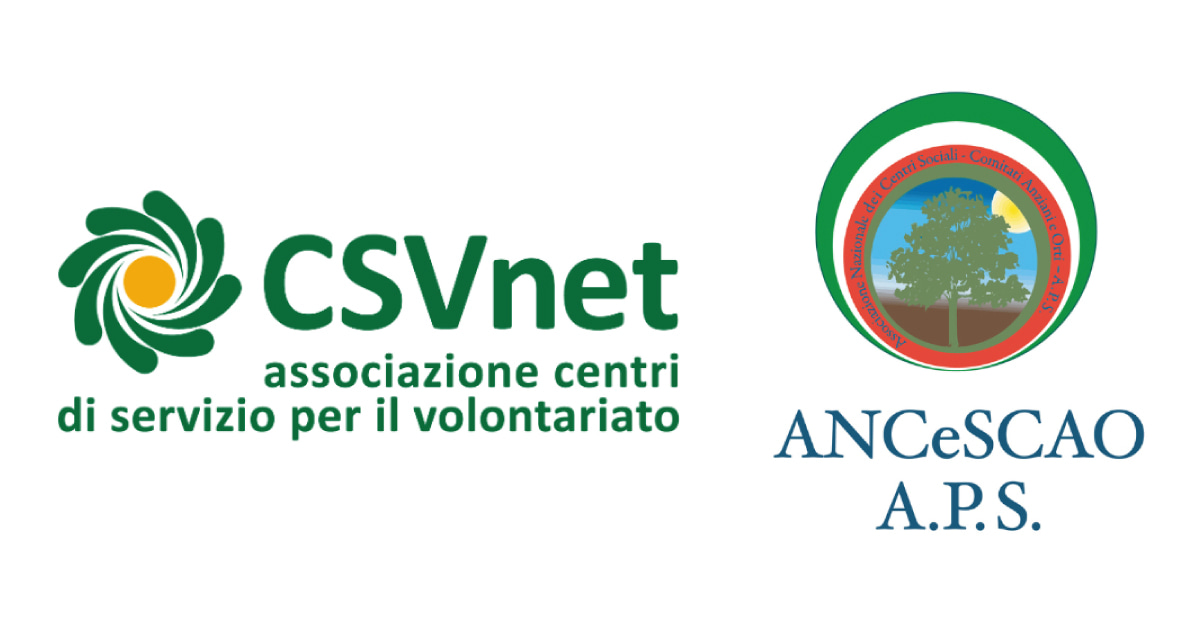 banner Accordo CSVnet ANCeSCAO APS Terza età attiva