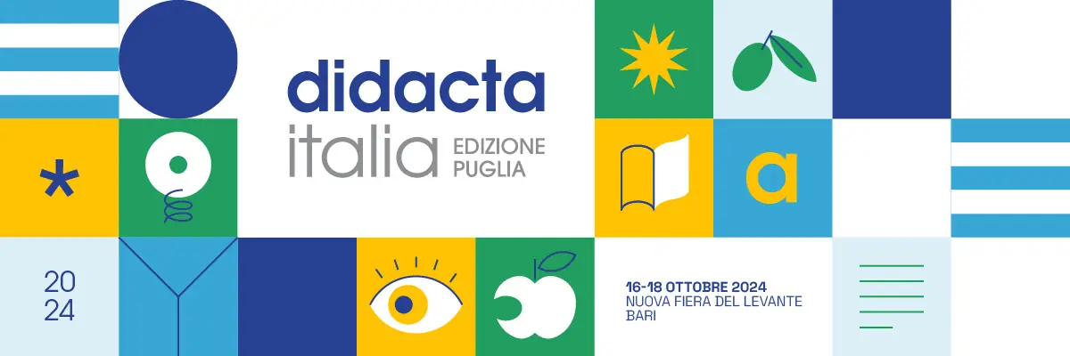 Dal 16 al 18 Ottobre 2024, il Dipartimento per le Politiche Giovanili e il Servizio civile universale della Presidenza del Consiglio dei Ministri sarà presente a “Didacta Italia”, il più importante appuntamento fieristico sull’innovazione del mondo della scuola, presso la Nuova Fiera del Levante di Bari (ingresso edilizia).