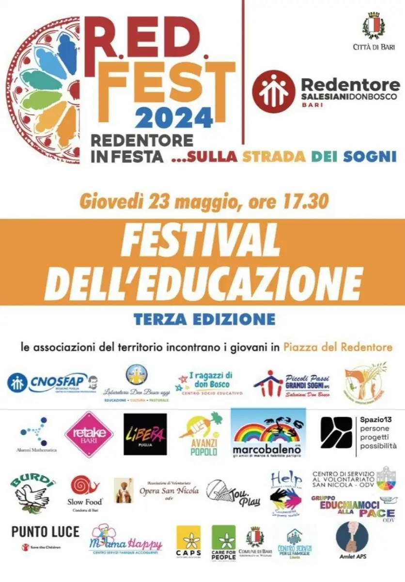 Festival educazione 2024 Redentore Bari