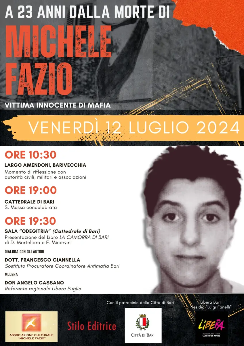Giornata commemorativa in memoria di Michele Fazio vittima innocente di mafia