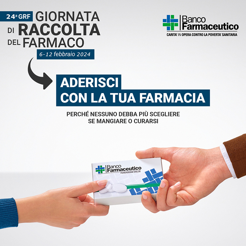 Raccolta Farmaco 2024 Fondazione Banco Farmaceutico 300