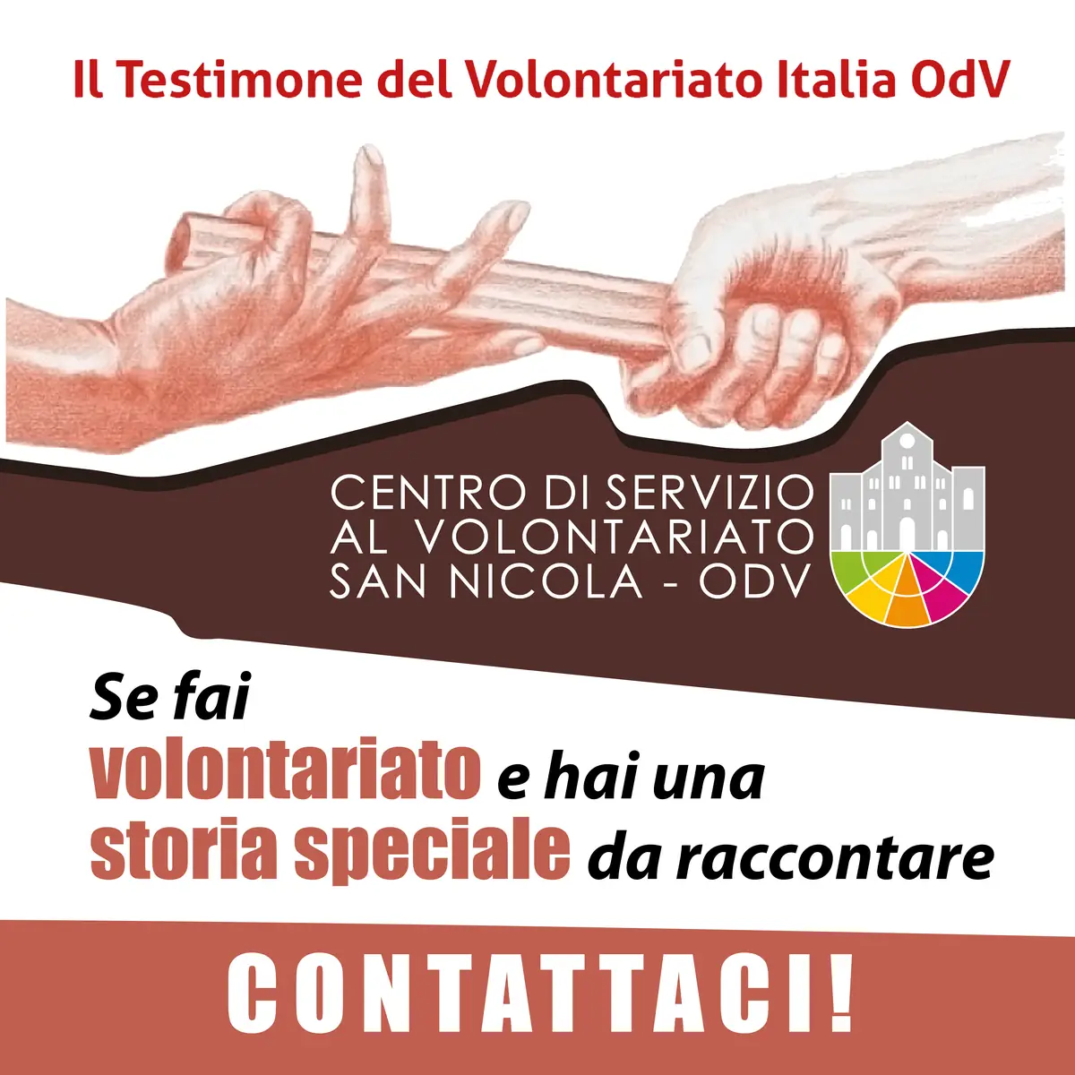 Sei una volontaria o un volontario e hai una storia speciale da raccontare? Compila il form entro il 13 Ottobre 2024. La storia più significativa sarà premiata a Roma, il 19 e 20 Novembre 2024.