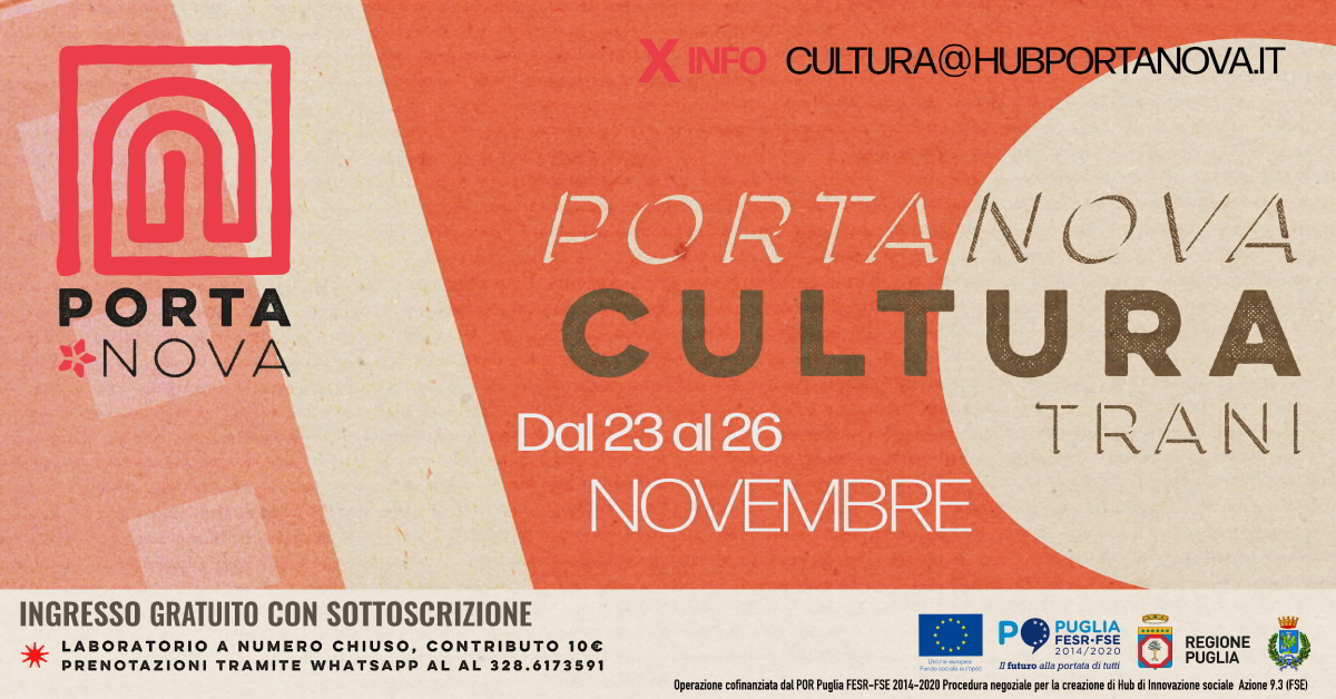 banner Programma Porta Nova Cultura di Trani 2023